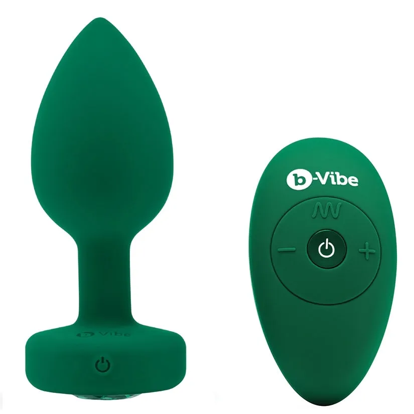 B-Vibe Vibrating Jewels-Emerald M/L
