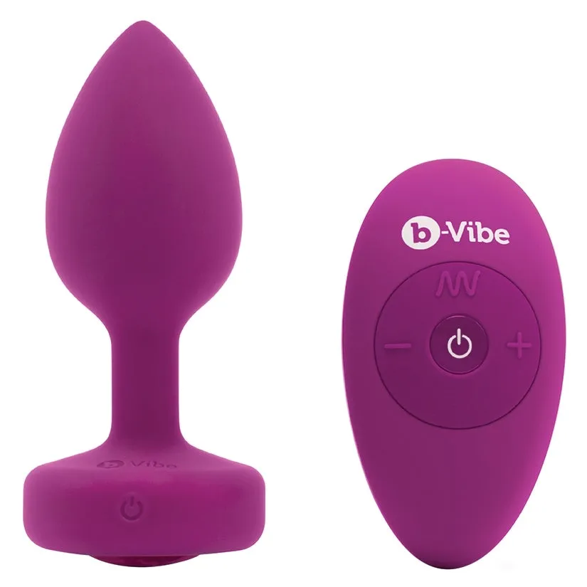 B-Vibe Vibrating Jewels-Pink Ruby S/M