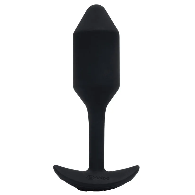 B-Vibe Vibrating Snug Plug-Black M