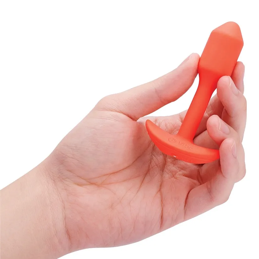 B-Vibe Vibrating Snug Plug-Orange S
