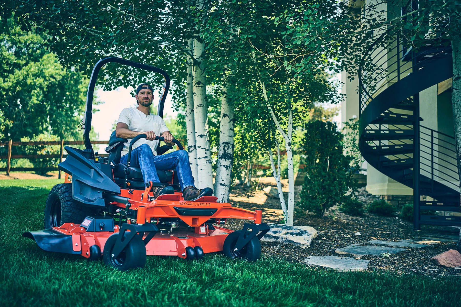 Bad Boy Rebel 54" Commercial Zero-Turn Mower w/ 27hp Kawasaki FX850
