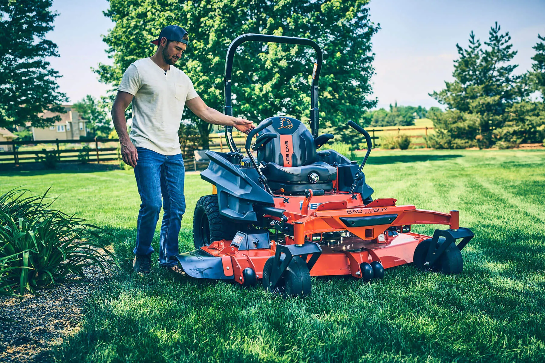 Bad Boy Rebel 54" Commercial Zero-Turn Mower w/ 27hp Kawasaki FX850