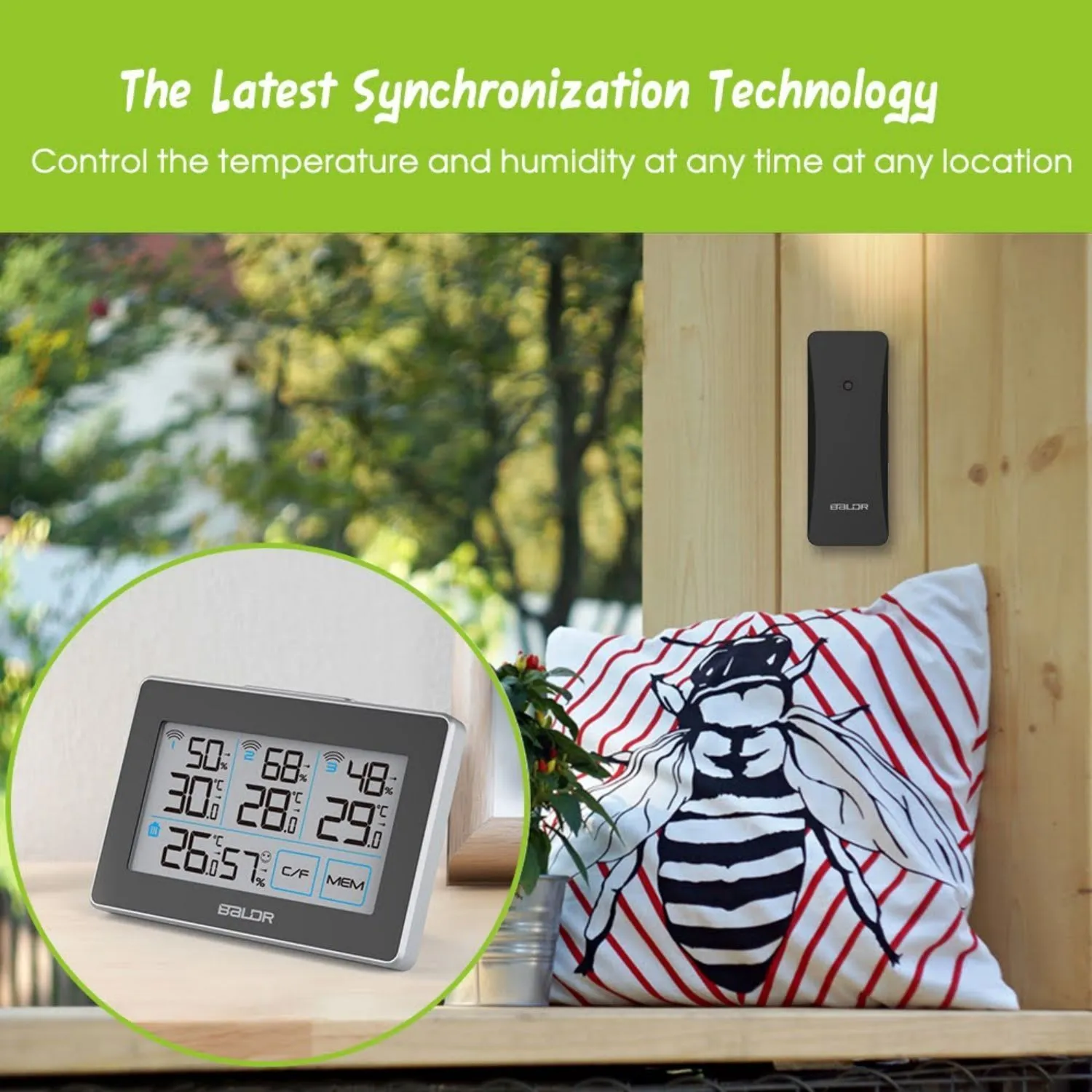 BALDR Wireless Weather Station With 3 Sensors
