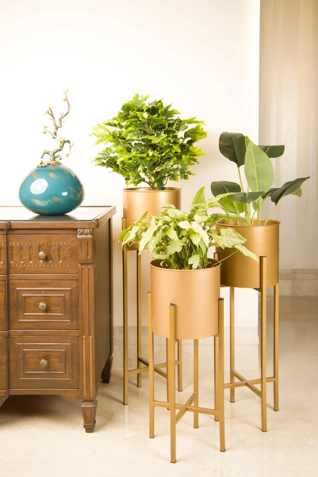 Bexley Gold Planter (Set of 3)