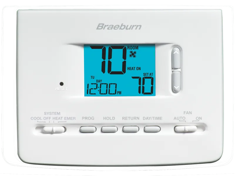 Braeburn Builder 2220NC 2 Heat / 1 Cool Universal Programmable Thermostat