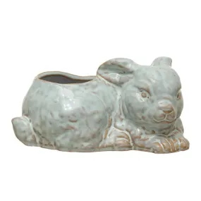Bunny Stoneware Planter