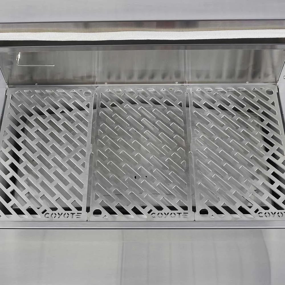 Coyote Touch-Screen Controlled 36" 304 Stainless Steel Freestanding Pellet Grill