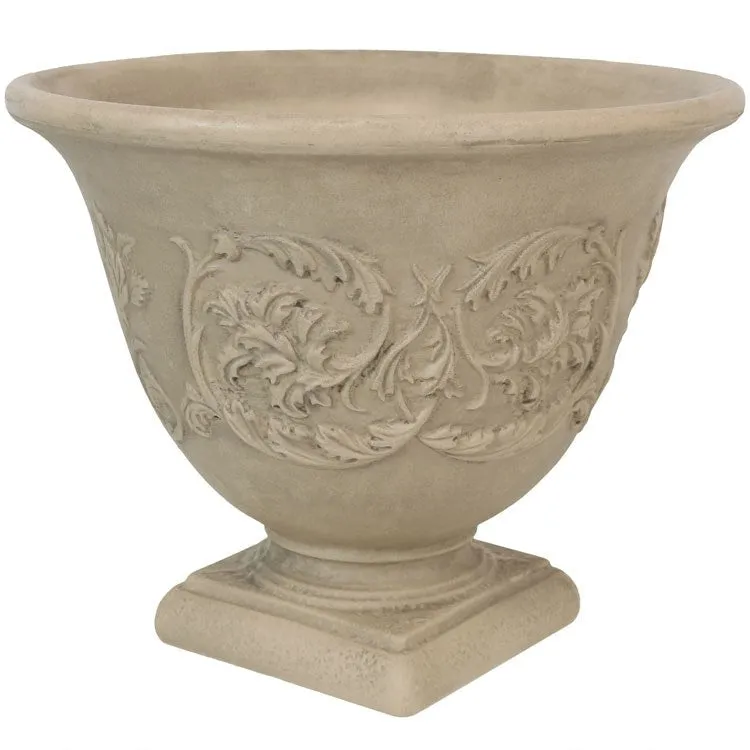 Darcy 16" Outdoor Flower Pot Planter - Beige