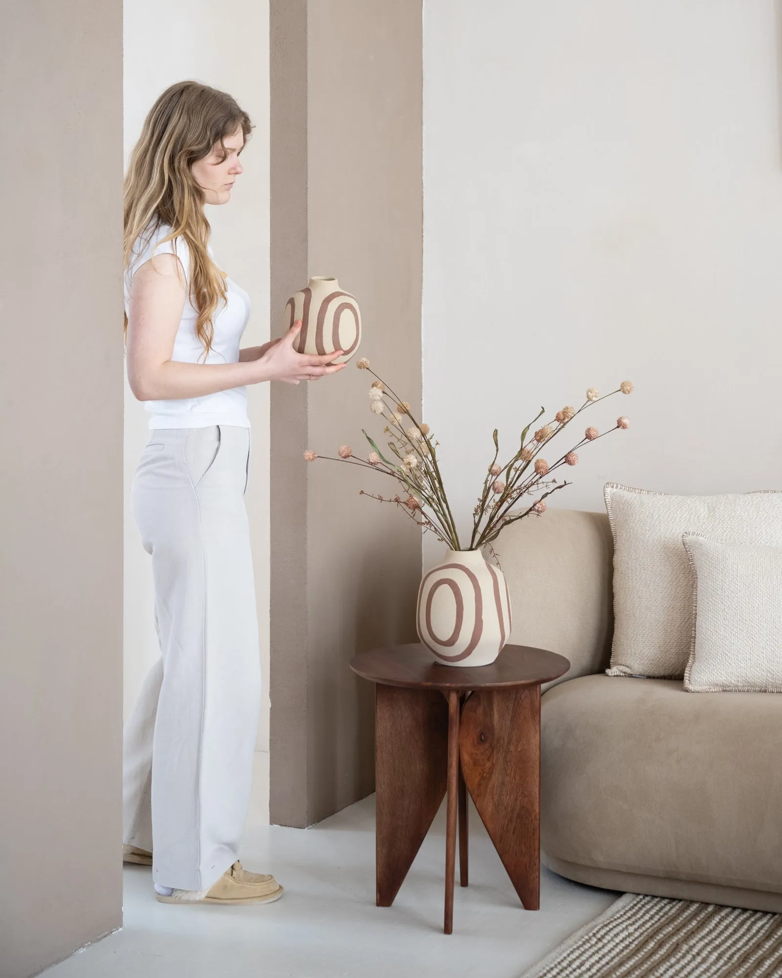 Deco Vase Umya Sand/Terra