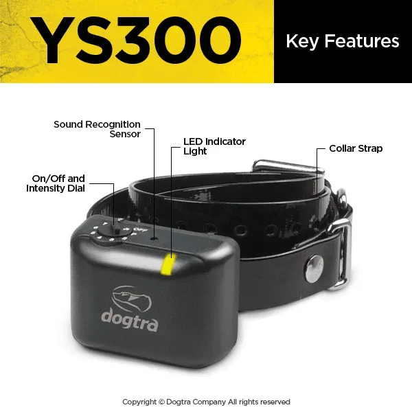 DOGTRA YS300 No Bark Collar- for Small to Medium Dogs