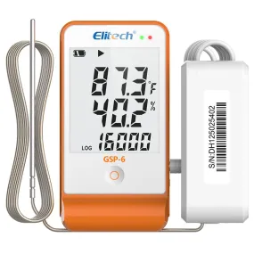 Elitech GSP-6 PTE Ultra Low Digital Data Logger -121℉ to 302℉ Recorder 16000 Points