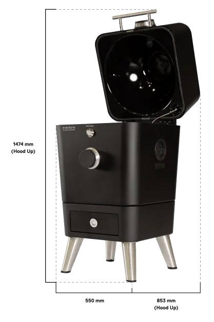 Everdure 4K Electric Ignition Charcoal Outdoor BBQ Oven - HBCE4K