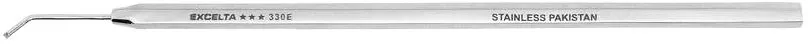 Excelta 330E Stainless Steel Probe with Chiseled, 45° Angled, Mini Fine Tip, 6.0" OAL
