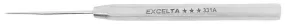 Excelta 331A Stainless Steel Probe with Straight, Short, Mini Fine Tip, 3.0" OAL