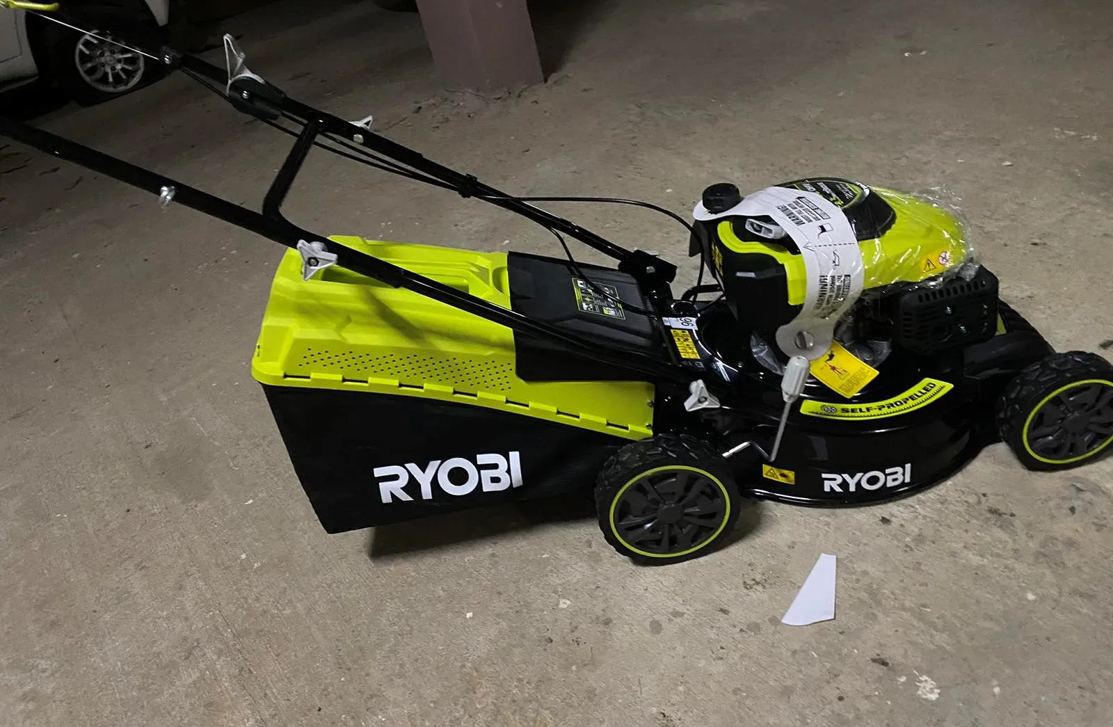 Garden Ryobi Lawn Mower 160cc 46CM Petrol Self-Propelled