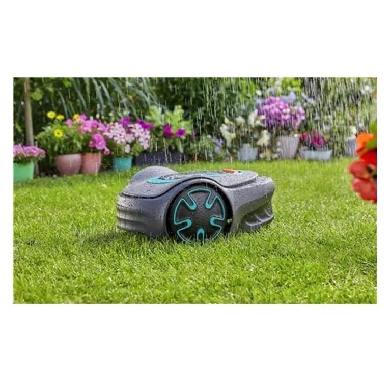 GARDENA Robotic Lawnmower SILENO Minimo 500   FREE Garage