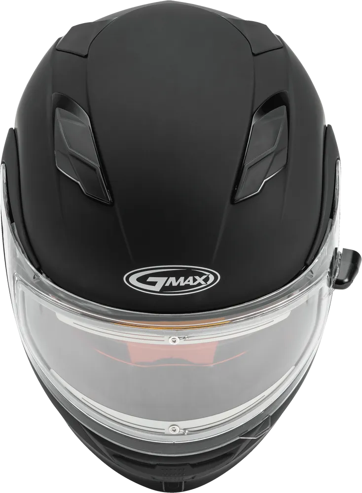 Gmax MD-01S Snow Helmet Matte Black Electric Shield and Dual Lens