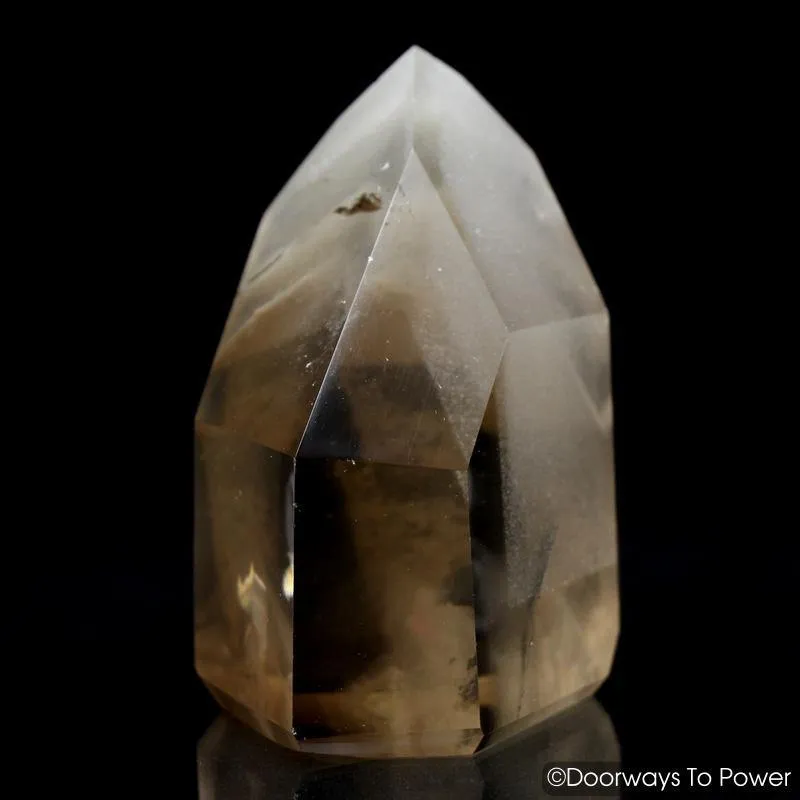 Golden Lemurian Phantom Manifestation Quartz Crystal w/ Rainbows 'Levels'