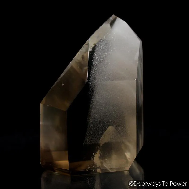 Golden Lemurian Phantom Manifestation Quartz Crystal w/ Rainbows 'Levels'