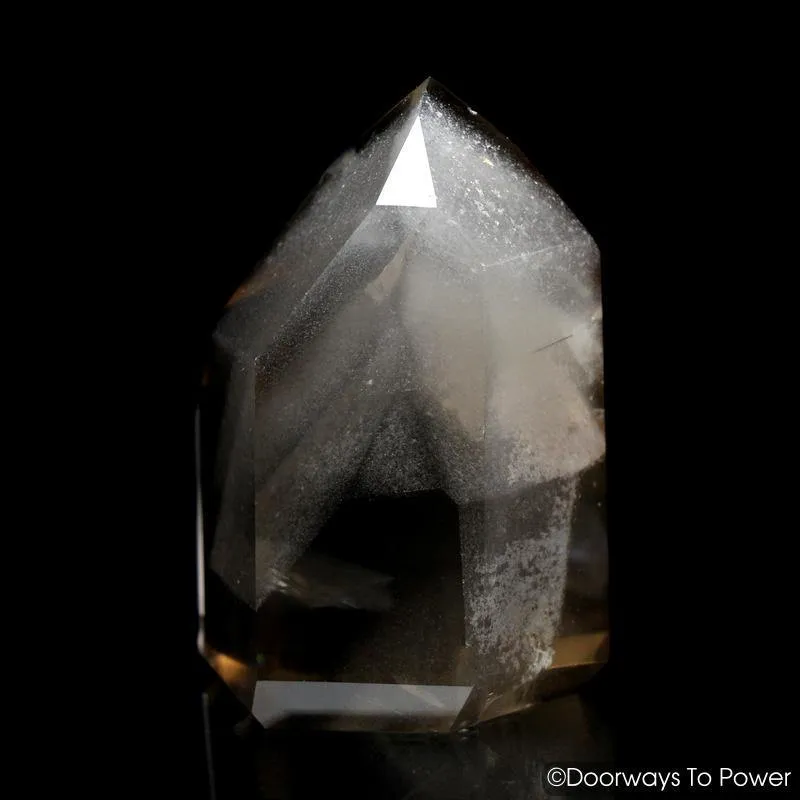 Golden Lemurian Phantom Manifestation Quartz Crystal w/ Rainbows 'Levels'