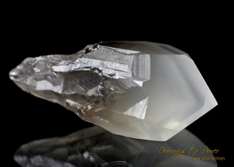 Golden Lemurian White Phantom Quartz Crystal