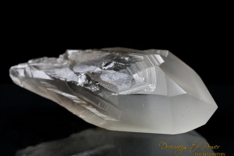 Golden Lemurian White Phantom Quartz Crystal