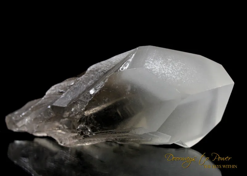 Golden Lemurian White Phantom Quartz Crystal
