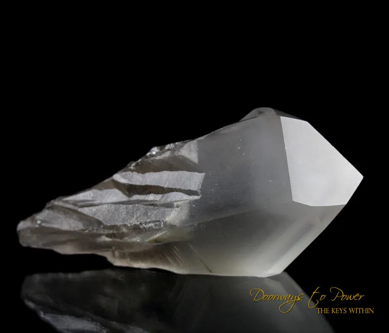 Golden Lemurian White Phantom Quartz Crystal