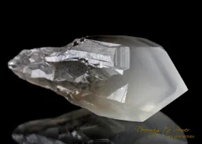 Golden Lemurian White Phantom Quartz Crystal