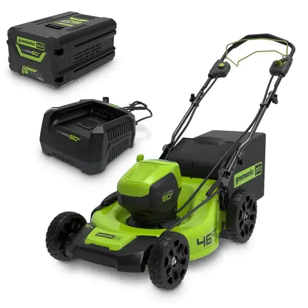 Greenworks 60V Battery 18" (460mm) 4.0ah Self Propelled Lawn Mower Kit