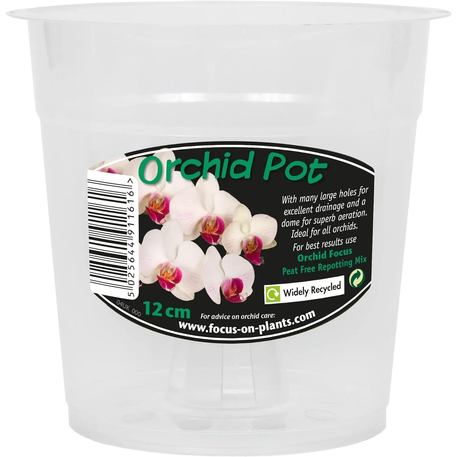 Growth Technology 12cm Clear Orchid Pot