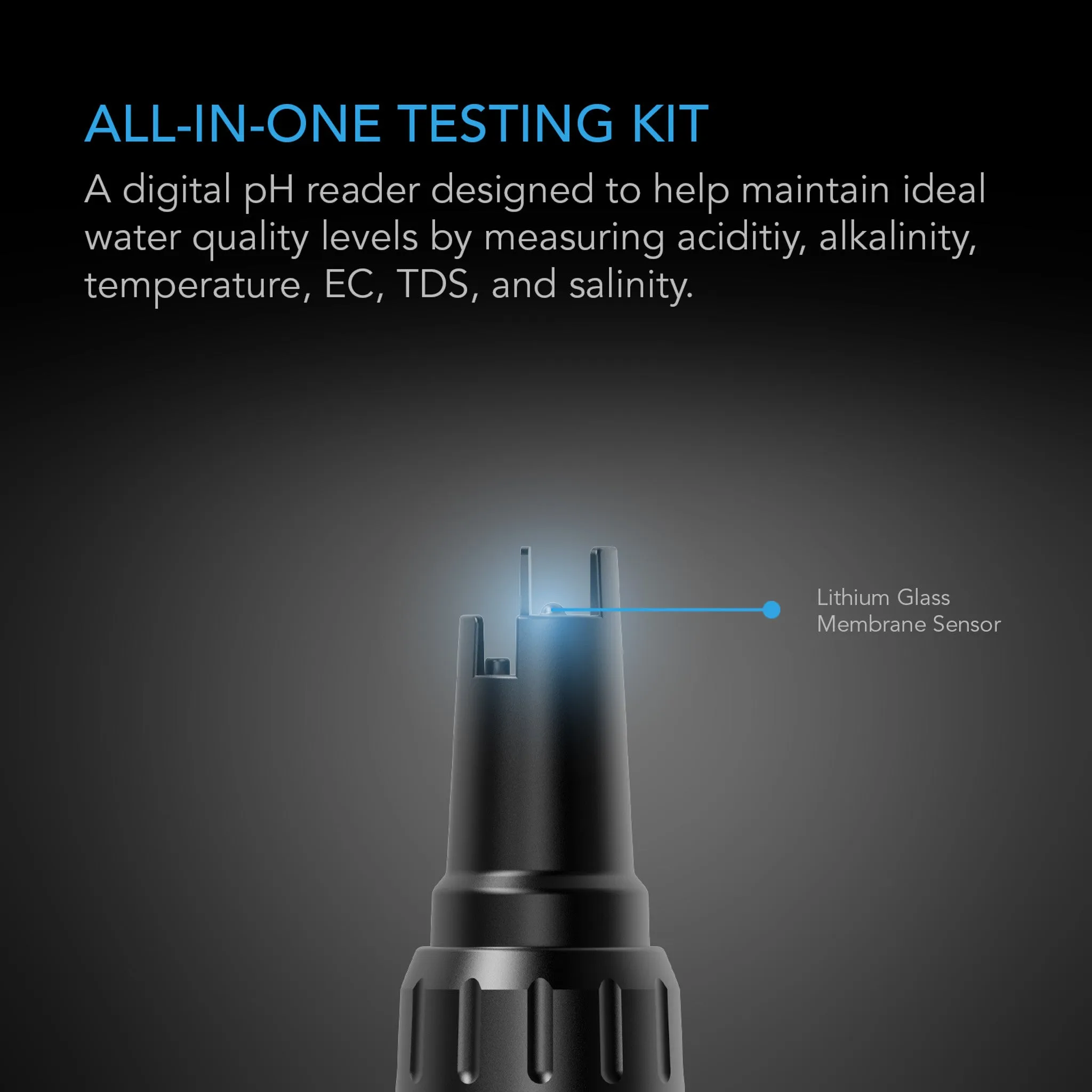 Hydroponic Meter PRO Kit, All-in-One pH Pen, Interchangeable Probe