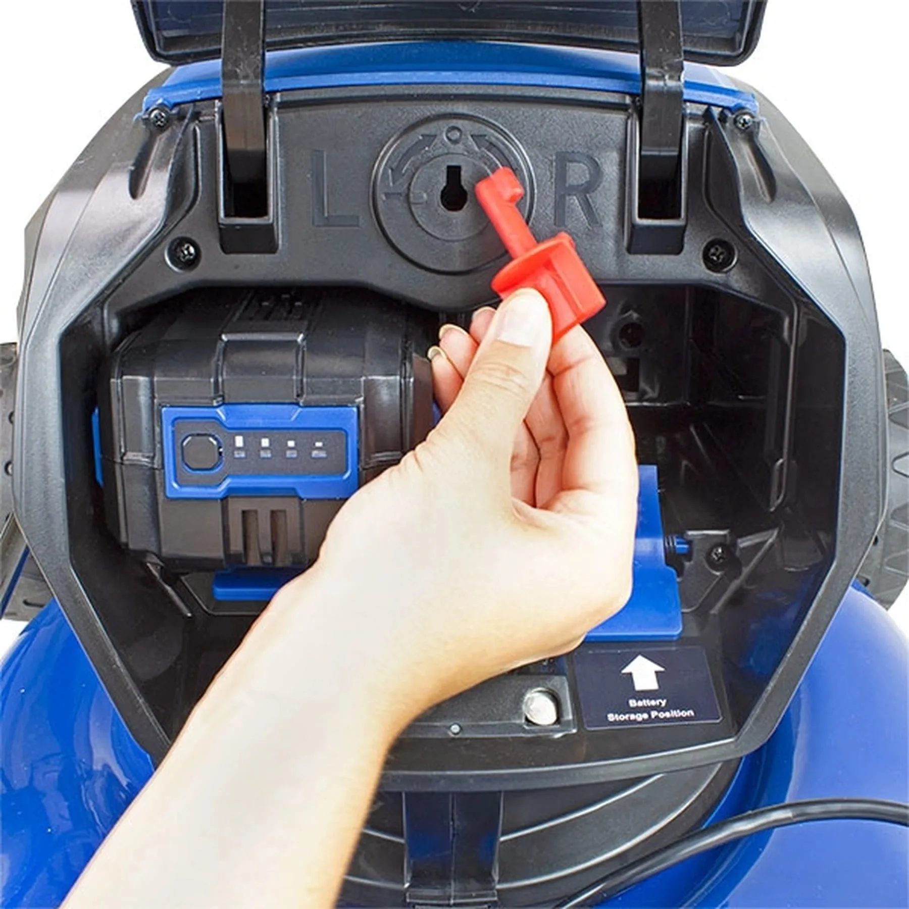Hyundai HYM40LI420SP Cordless Self-Propelled Lawn Mower 42cm - Battery & Charger