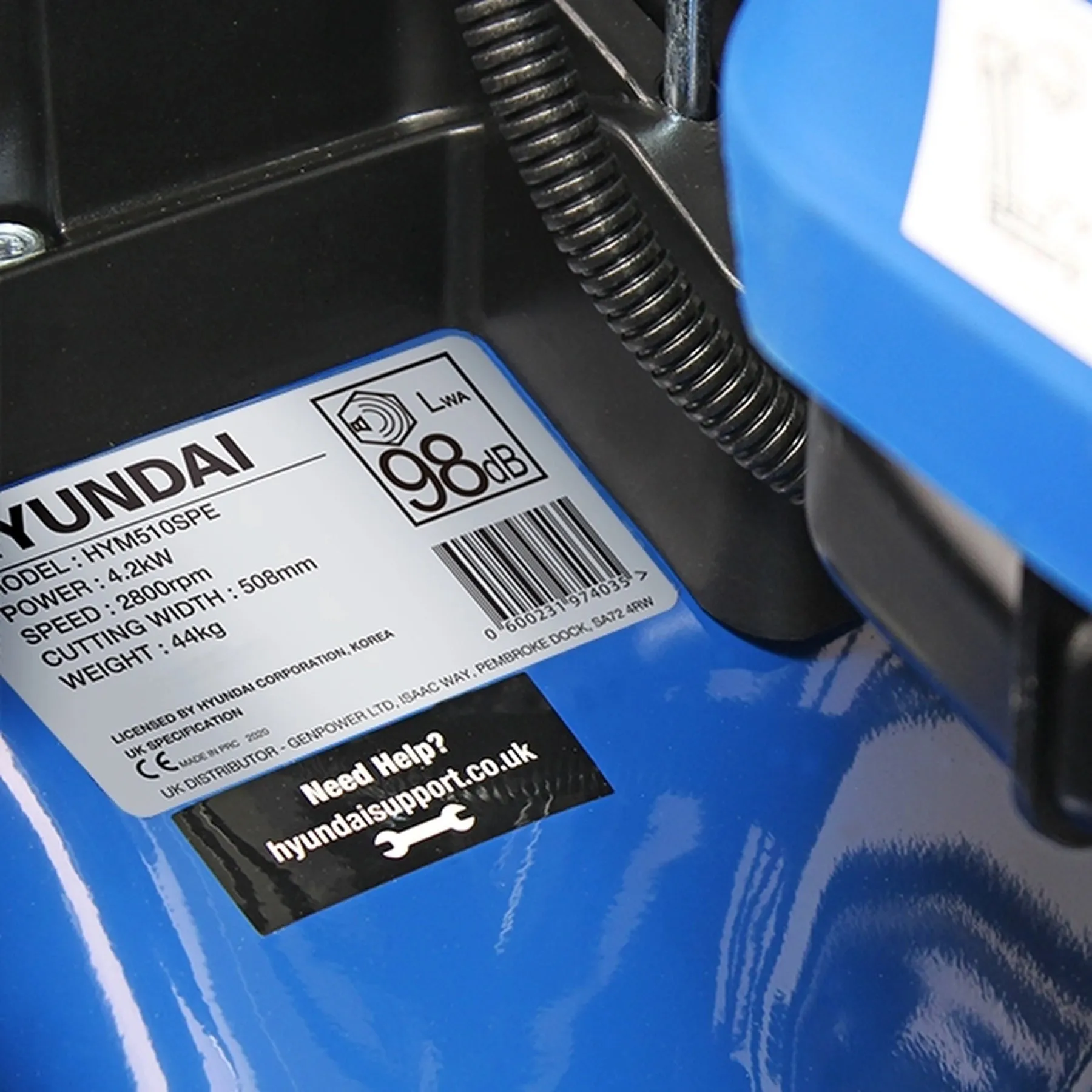 Hyundai HYM510SPE Self-Propelled Petrol Lawn Mower 51cm