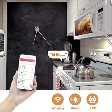 Inkbird IBT-4XS Bluetooth Wireless Digital Meat Grill Thermometer for Cooking Barbecue Oven Smoker with Dual Probes, Magnet, Timer, High and Low Alarm