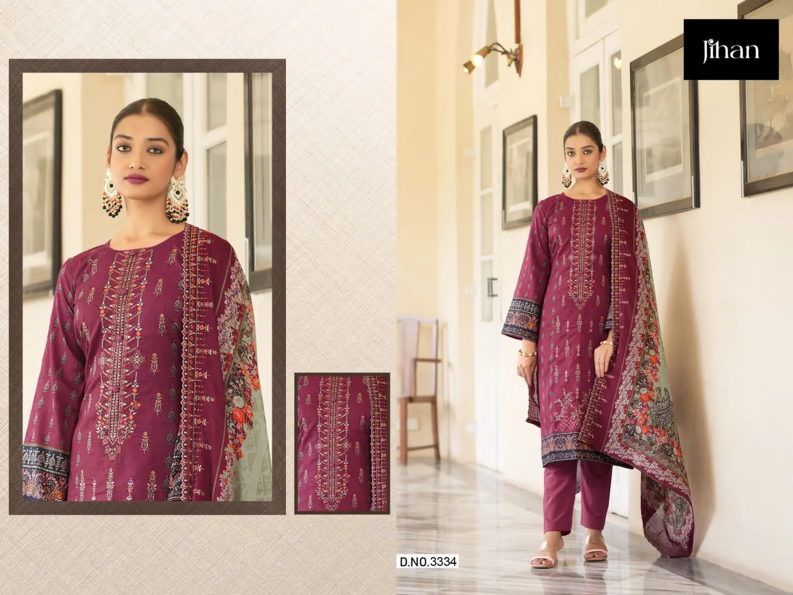 Jihan 3334 Pakistani Suits In Colours (850x05)
