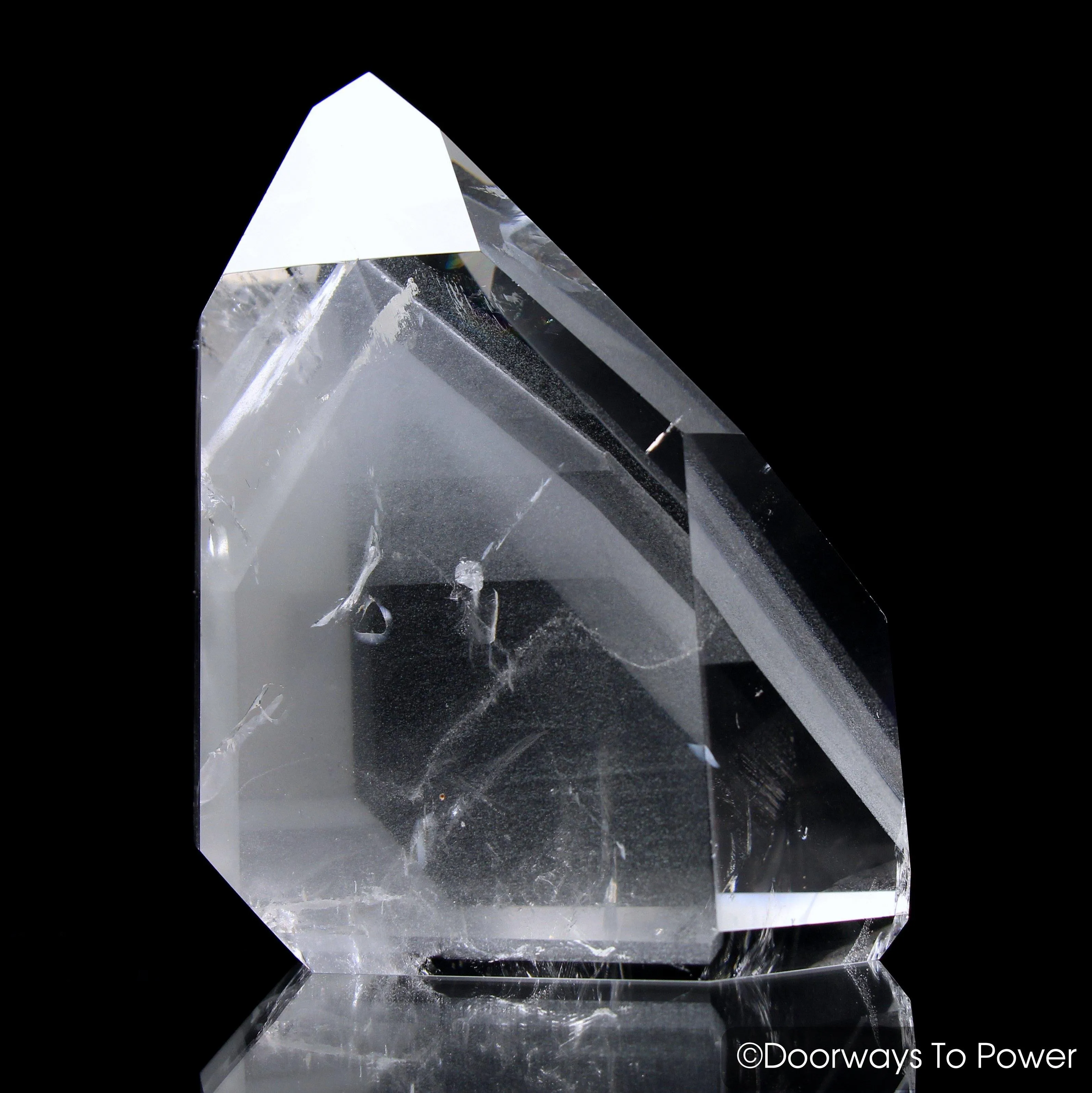 John of God Crystal Phantom Quartz Point & Manifest Spirit 'Shinning Light'