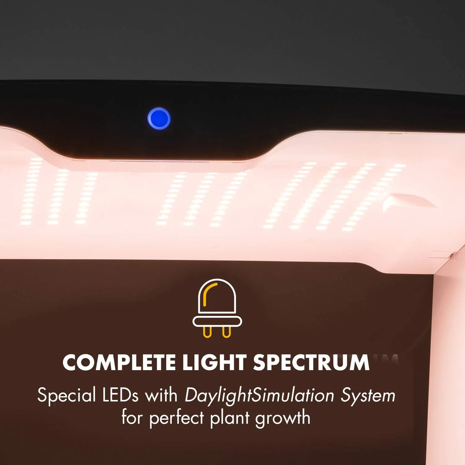 Klarstein GrowIt Farm - Smart Indoor Garden, Hydroponic Garden, up to 28 plants in 25 to 40 days, Automatic LED Lighting and Irrigation System, 8L Water Tank, Grow It Smart!
