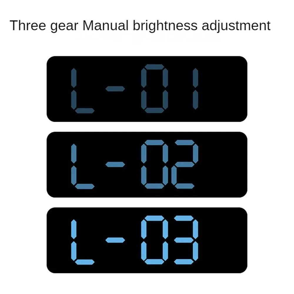 Large Digital Wall Clock with Temperature and Humidity Display