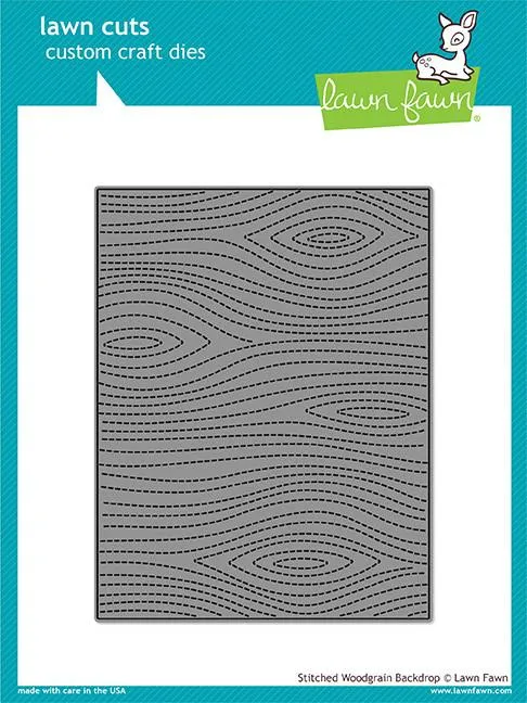 LAWN FAWN: Backdrop Stitched Woodgrain | Lawn Cuts Die