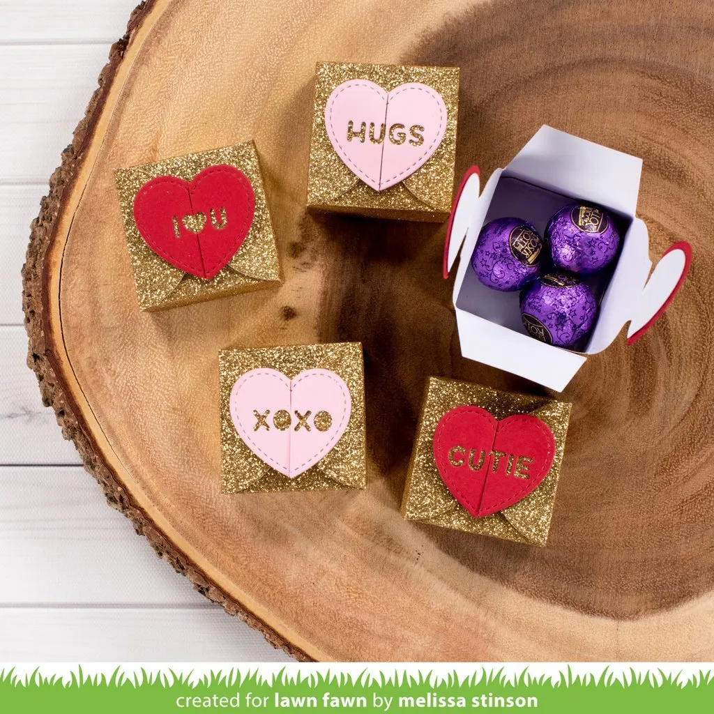 LAWN FAWN: Candy Hearts Lawn Cuts Die