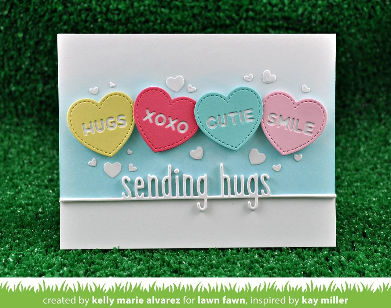 LAWN FAWN: Candy Hearts Lawn Cuts Die