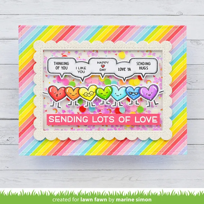 LAWN FAWN: Simply Celebrate Hearts | Lawn Cuts Die