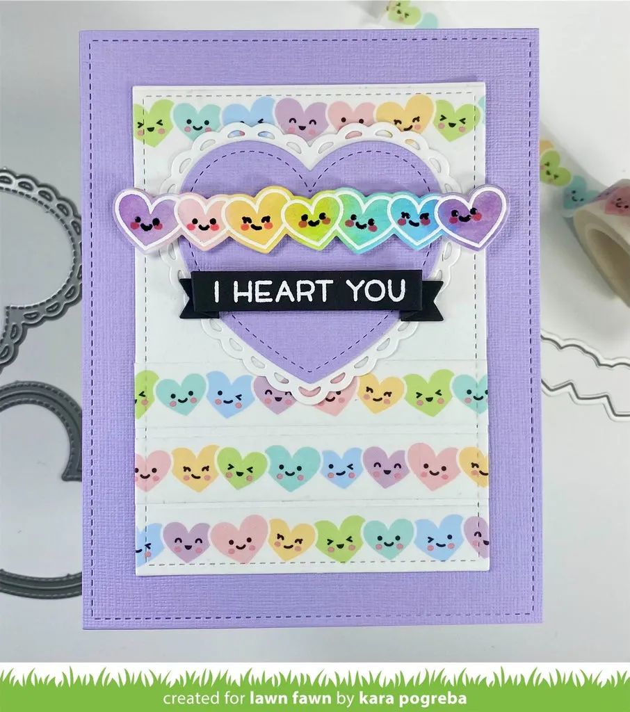 LAWN FAWN: Simply Celebrate Hearts | Lawn Cuts Die