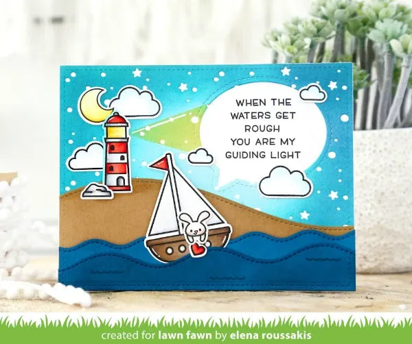 LAWN FAWN: Smooth Sailing Lawn Cuts Die