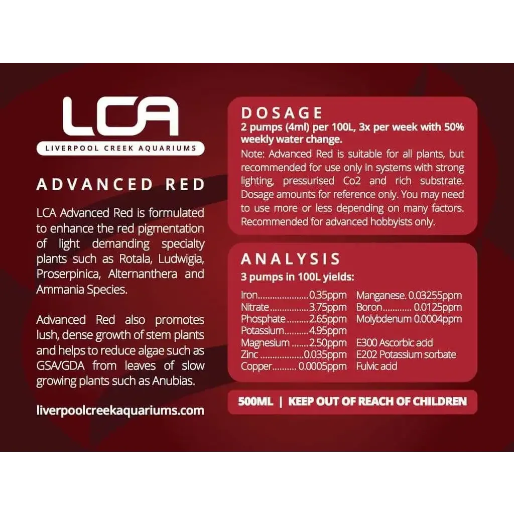 LCA - Advanced Red - 500ML