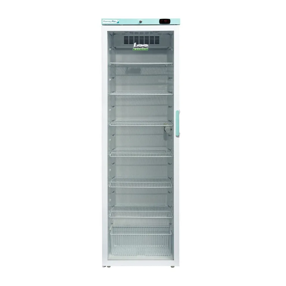 Lec Fridge 400L - Pharmacy Refrigerator - Freestanding Glass Door  - Bluetooth PPGR400BT [Left Hinge]
