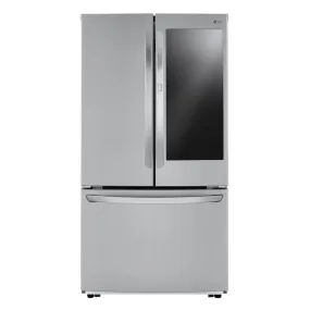 LG - 27 Cu. Ft. InstaView French Door in Door Refrigerator - Stainless steel