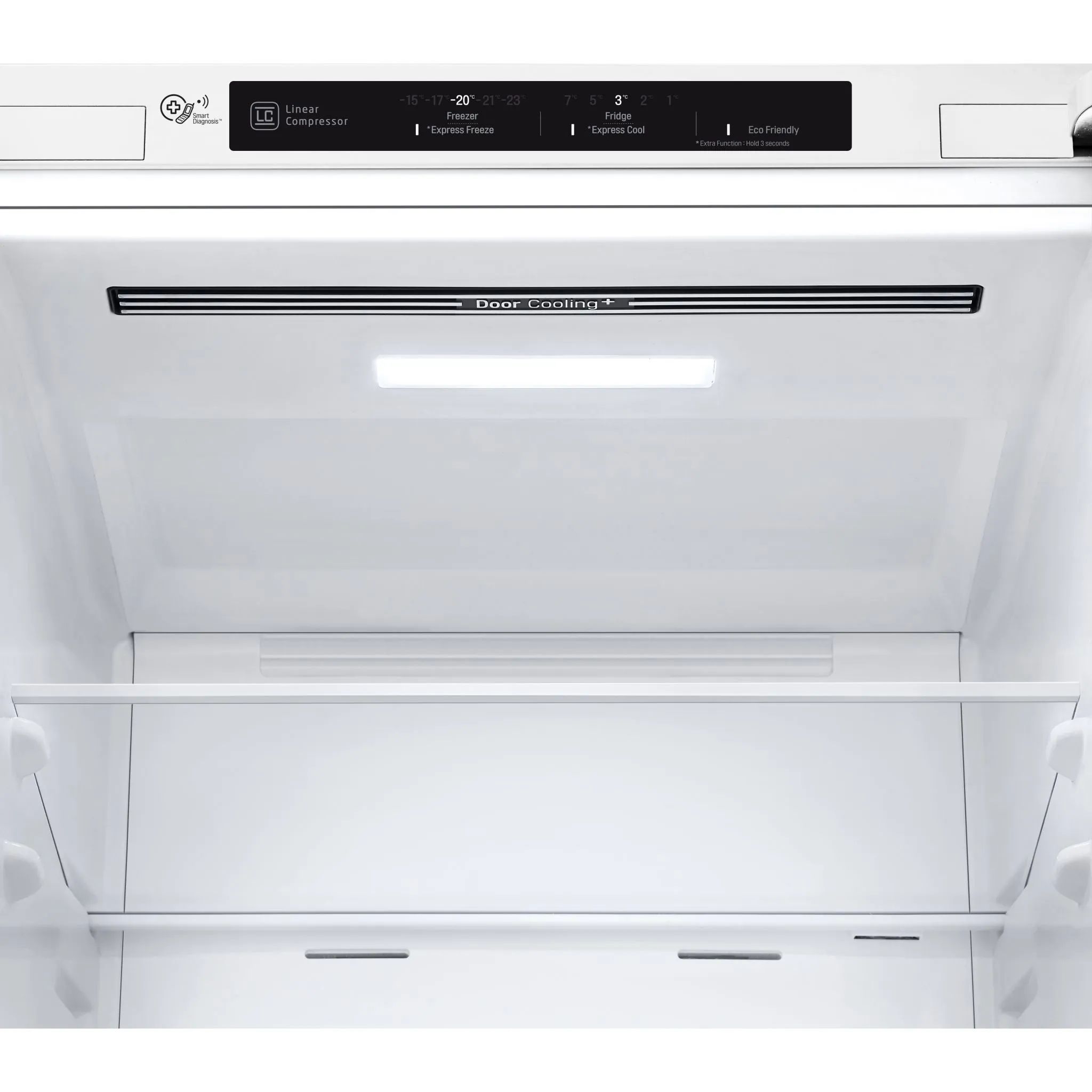 LG Bottom Mount Fridge (LBNC12231W) - White
