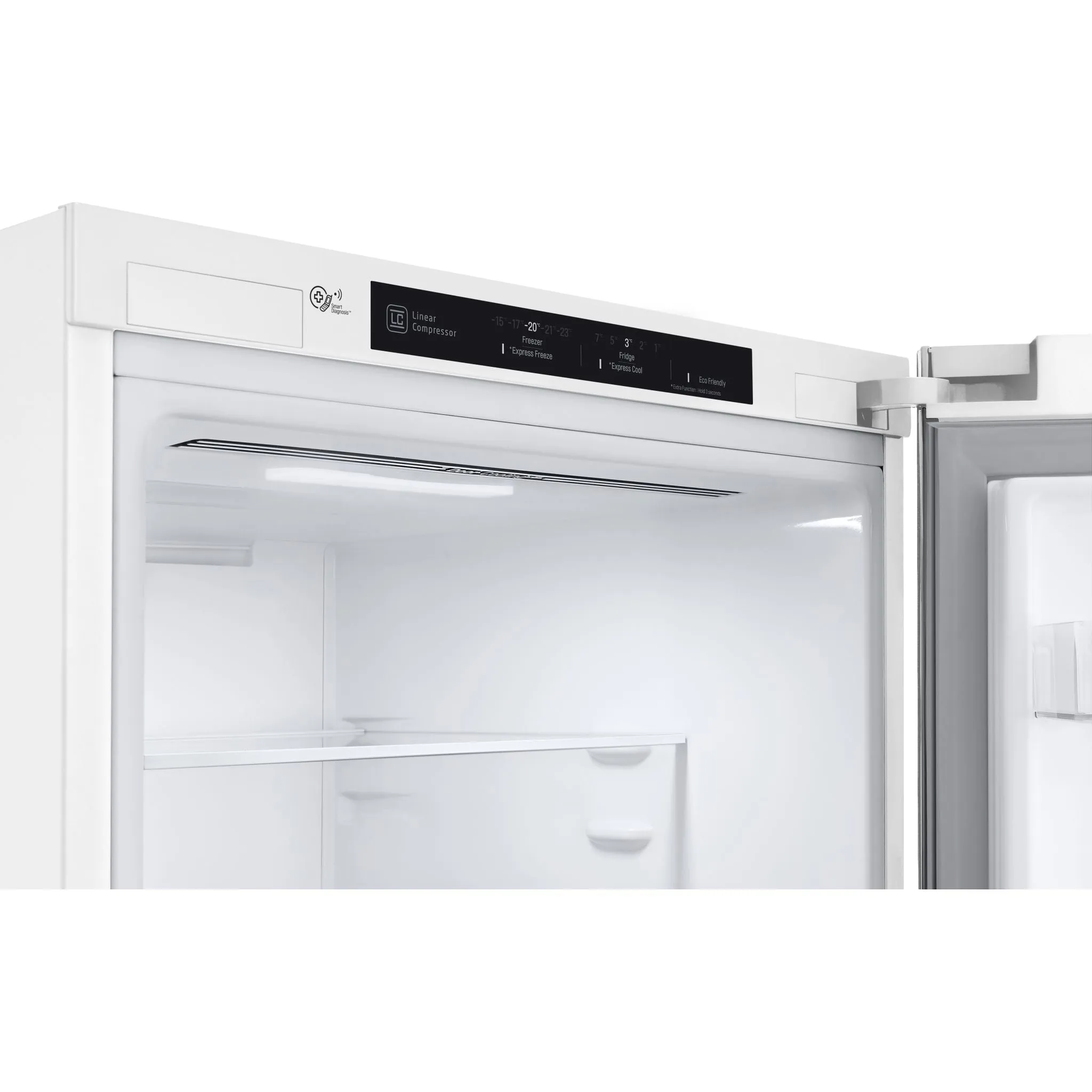 LG Bottom Mount Fridge (LBNC12231W) - White